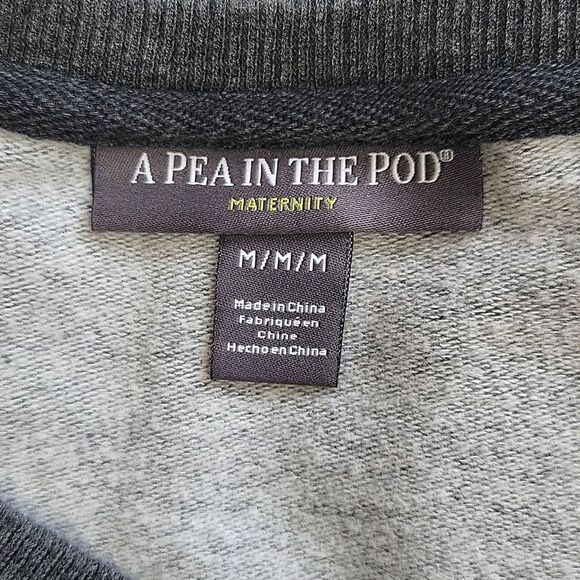 A PEA IN THE POD Maternity Long Sleeve Sweatshirt Top M No Mimosa Martini Merlot - Picture 8 of 10